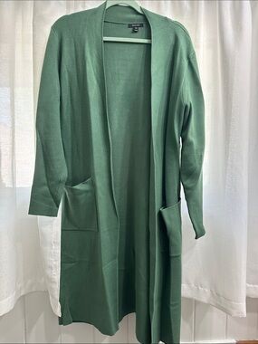 RW&CO. Long Cardigan in Green Sz M
